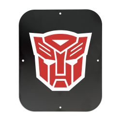 Transformers Autobots Metal Game Room Sign- 9-3/4" x 7-7/8"